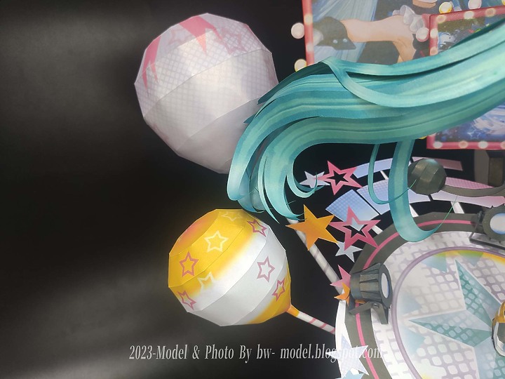 點我看大圖 VOCALOID 初音未來(魔法未來2019 Ver.) 紙模型 製作 Paper Craft ペーパークラフト