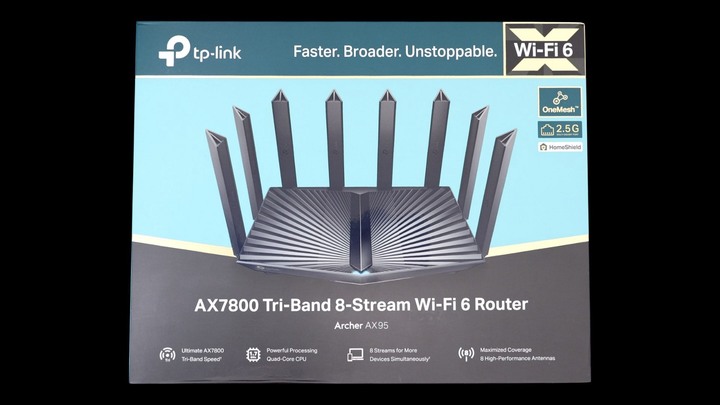 一斤半科技大閘蟹 TP-Link Archer AX95 準旗艦 WiFi 6 AX7800 機種