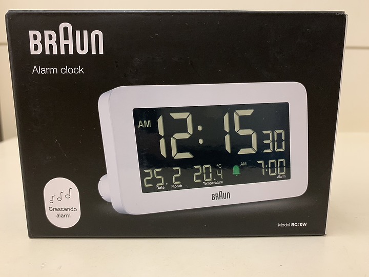 點我看大圖 德國百靈牌 Braun 鬧鐘 BC09W BC10W 開箱分享