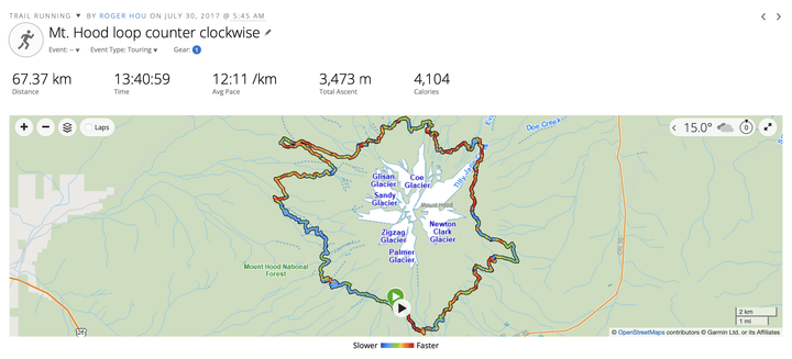 點我看大圖 「回顧」2017 美國奧勒岡州 Mt. Hood 超馬越野跑訓練營