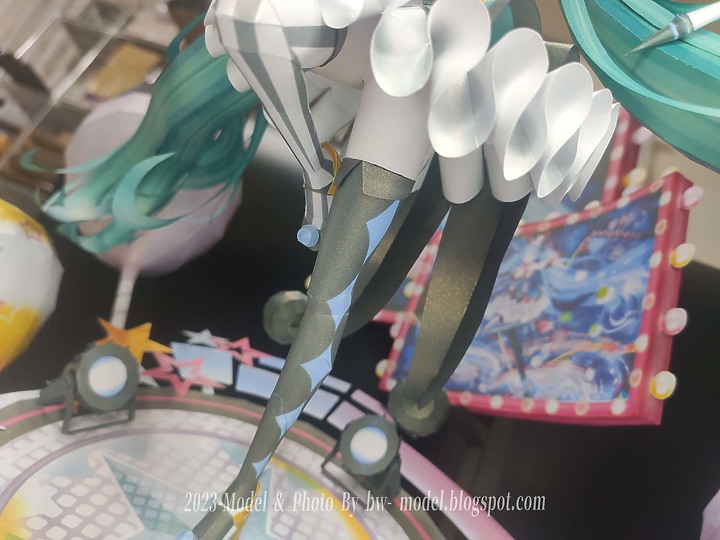 點我看大圖 VOCALOID 初音未來(魔法未來2019 Ver.) 紙模型 製作 Paper Craft ペーパークラフト