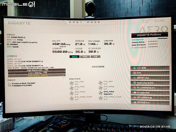 點我看大圖 蛋糕爸爸的奇幻開箱之旅(下)~高速快感黑白配 Crucial DDR5 5600 16GB*2