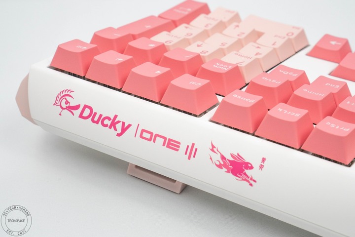 採用 Cherry MX 軸還有熱插拔，Ducky 2023 新春特別版 One 3 蛛絲粉機械鍵盤開箱