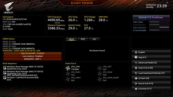 雙鷹出擊 i5-13500 配 B760 搭載 RTX 4070Ti