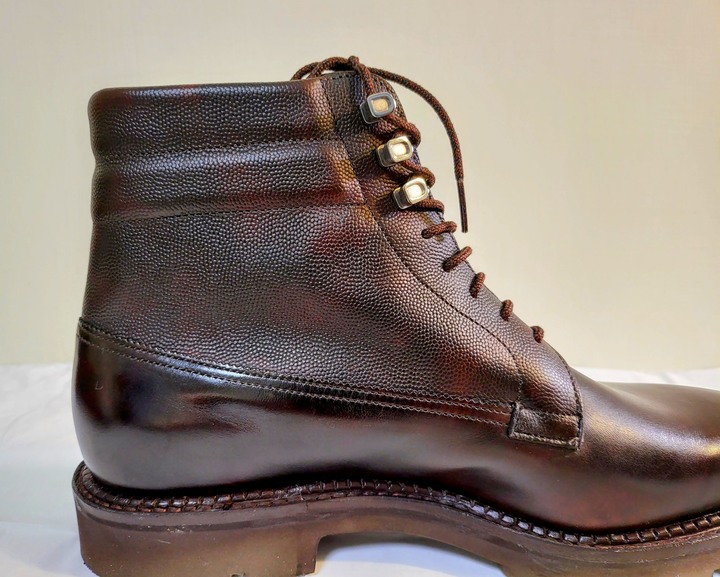 John Lobb Alder, Balmoral Derby Boots in Musuem Leather