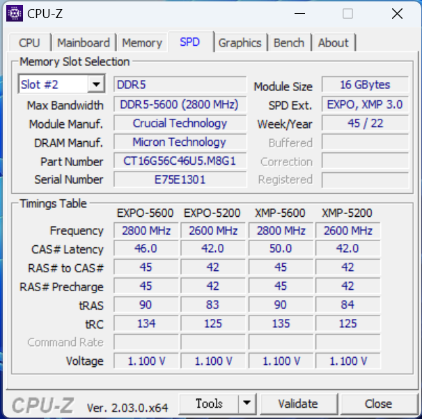 【開箱】美光 Micron Crucial DDR5-5200 32G 記憶體