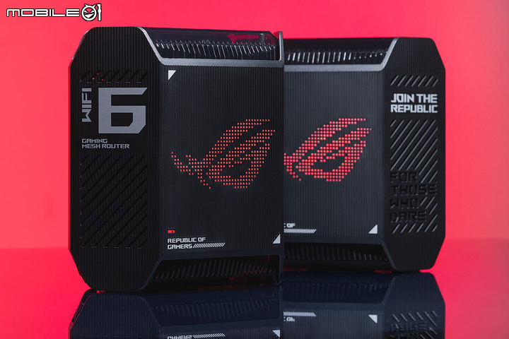 ROG Rapture GT6 電競 Mesh 無線分享器開箱試用 以炫目造型以及遊戲特化功能提供大範圍網路覆蓋