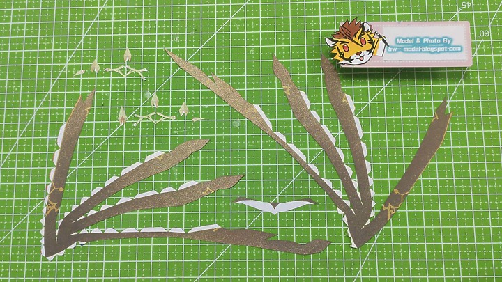 點我看大圖 原神 棘冠恩典 羅莎莉亞 紙模型 詳細製做過程 Genshin Impact Paper Craft