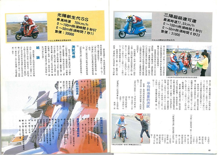 (老雜誌資料)國產50cc速克達大比較