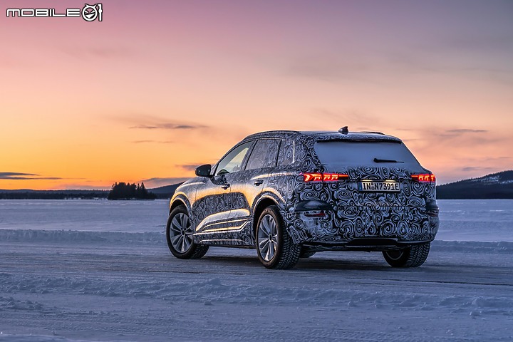 【海外新訊】Audi Q6 e-tron雪地測試中，品牌首款應用PPE平台電動車有望今年底前亮相！