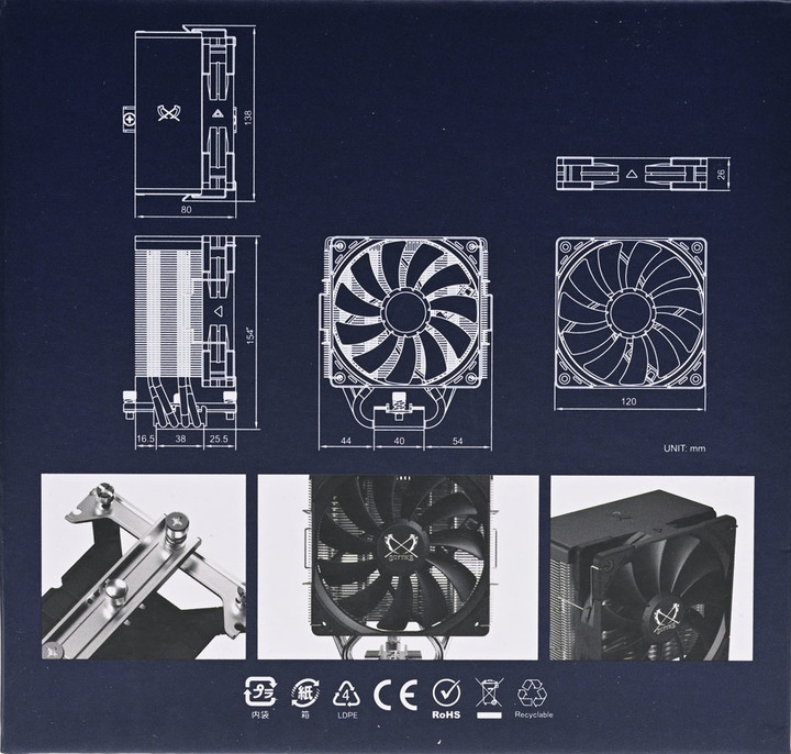 Scythe鎌刀SCKTT-3000虎徹叁散熱器簡介及測試