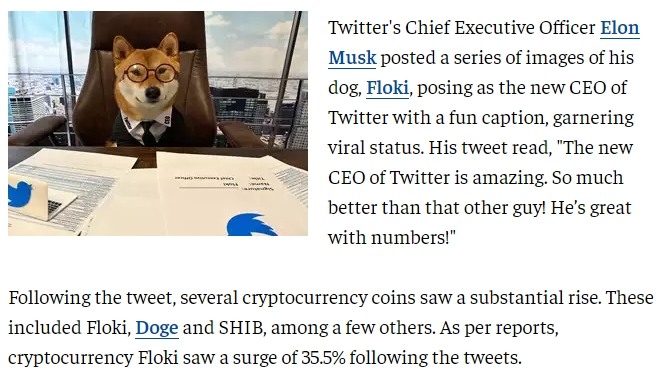 柴犬界地位最高的"總柴"，馬斯克任命柴犬為推特CEO