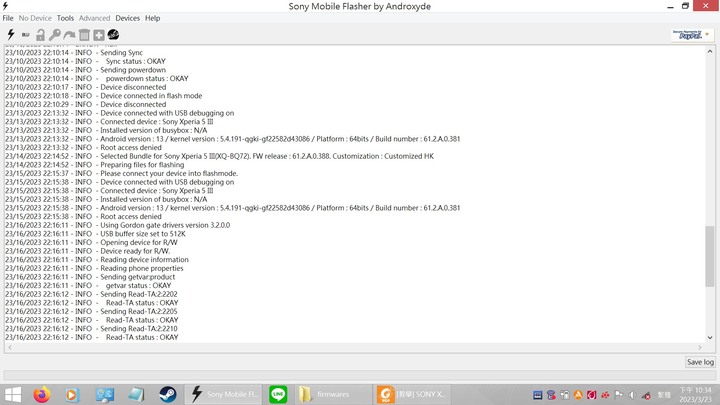 flashtool 安裝時遇上 "DPInst.exe 無法在您目前的作業系統上執行。" 因為要從Sony Xperia 5 III從舊版(61.2.A.0.381 (台版) )刷入新版(61.2.A.0.388(港版))