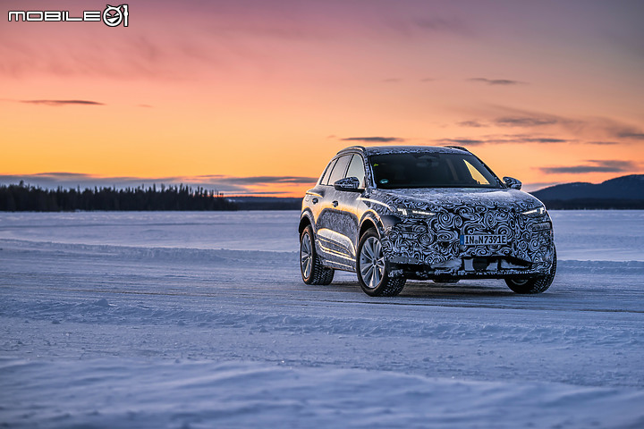 【海外新訊】Audi Q6 e-tron雪地測試中，品牌首款應用PPE平台電動車有望今年底前亮相！