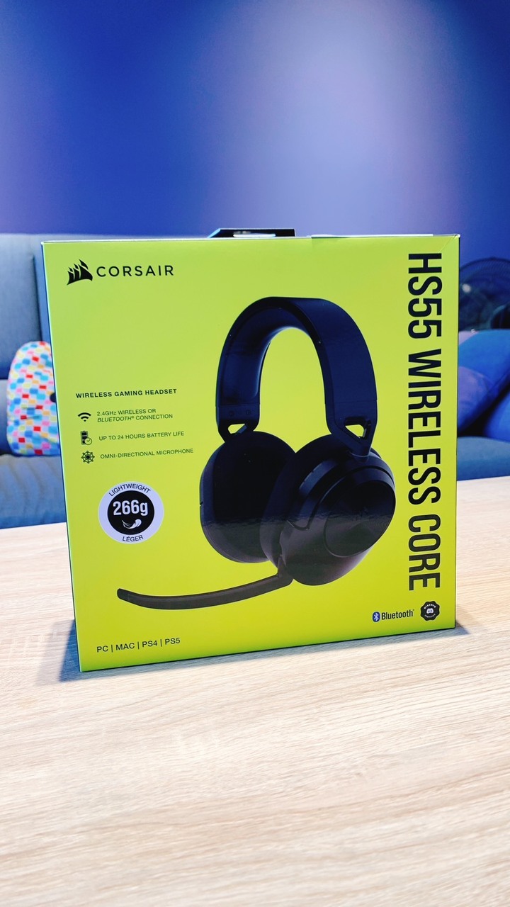 意外的禮物|CORSAIR HS55 WIRELESS CORE 開箱