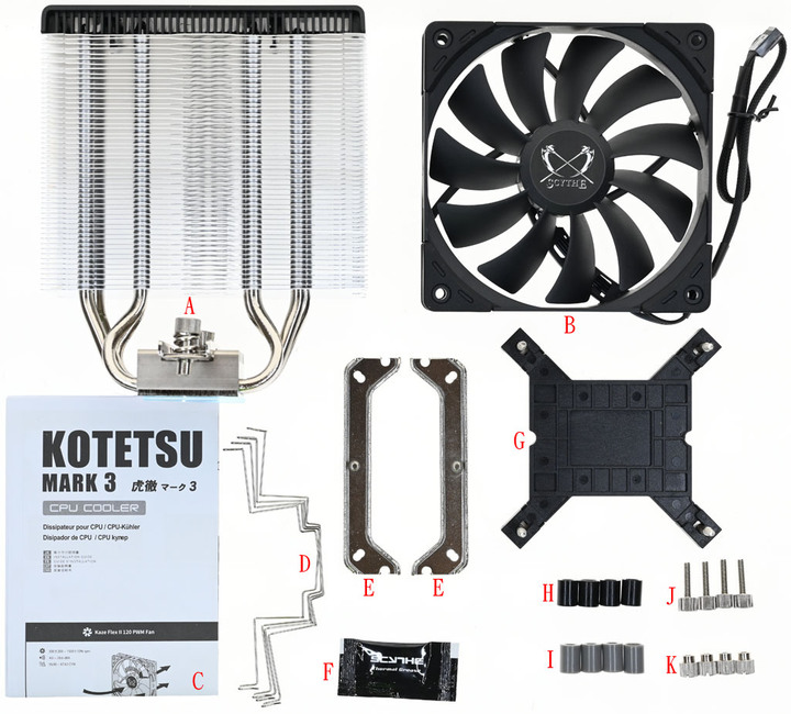 Scythe鎌刀SCKTT-3000虎徹叁散熱器簡介及測試