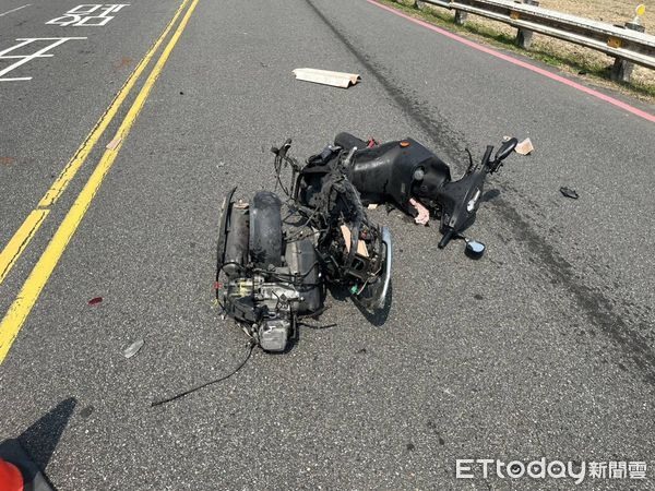 三重疏洪道酒駕汽車撞飛摩托車，騎士噴飛空中旋轉再遭撞