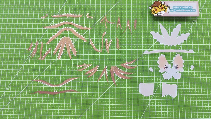 點我看大圖 原神 棘冠恩典 羅莎莉亞 紙模型 詳細製做過程 Genshin Impact Paper Craft