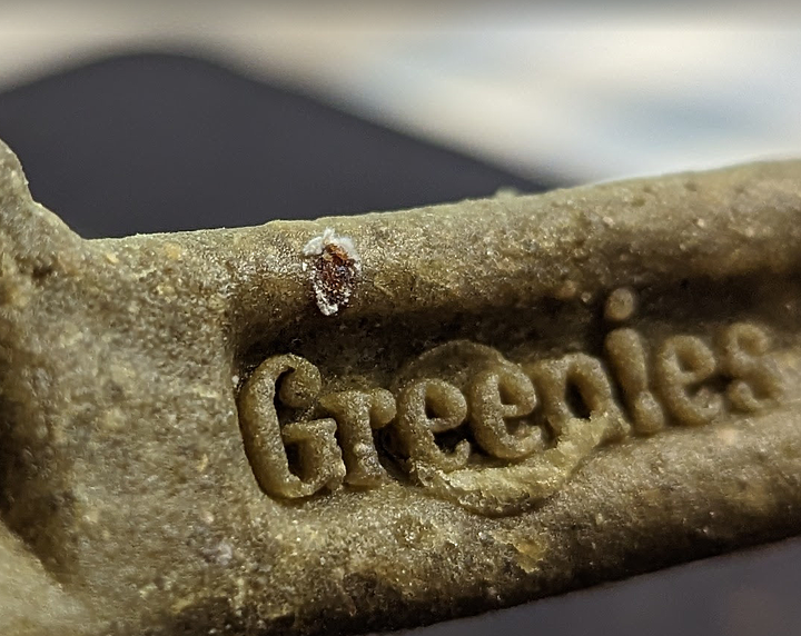 點我看大圖 greenies潔牙骨有礦物質結晶還是發霉了,求解