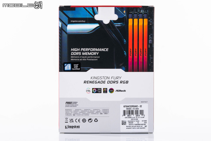 Kingston FURY Renegade RGB DDR5-6400 記憶體開箱實測 高效能與穩定兼具的平台選擇