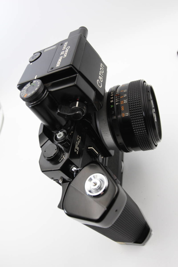 Canon佳能F-1伺服EE取景器SERVO EE FINDER+馬達驅動MF MOTOR DRIVE MF.[如頂樓加蓋]