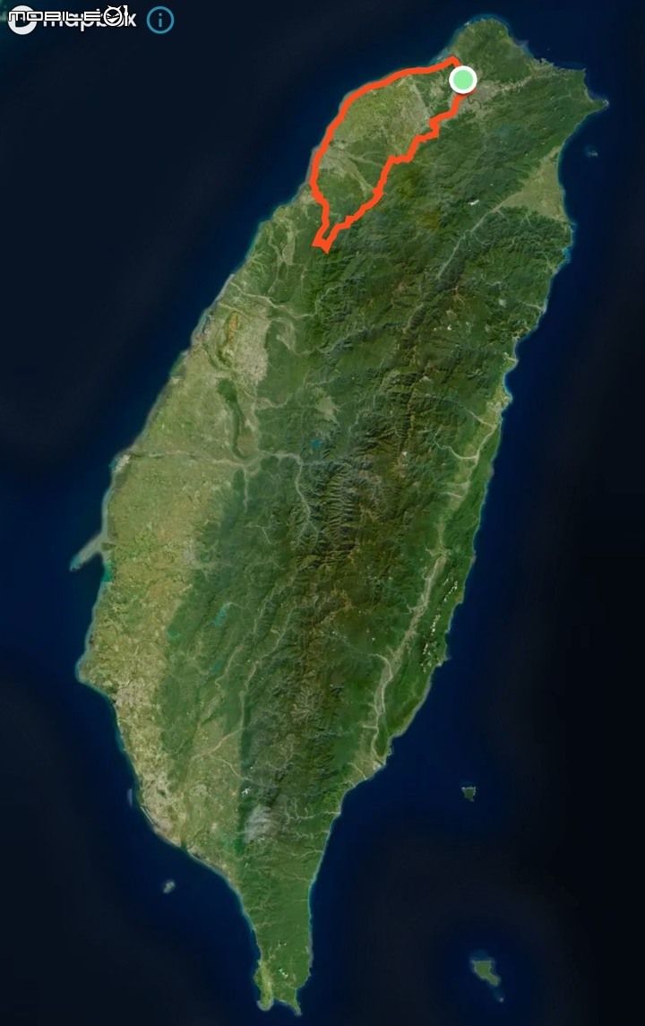 半日環小台灣,在地圖上畫一個小台灣!