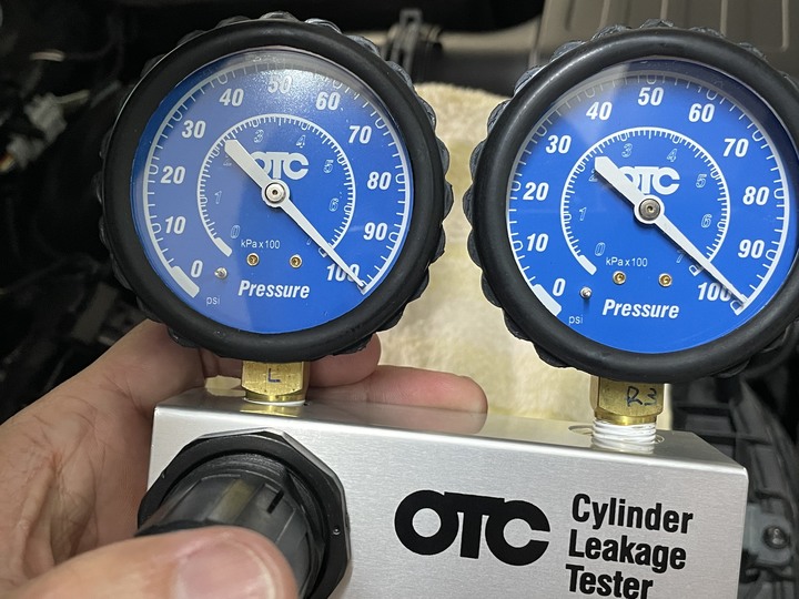 2017 Golf 7R 汽缸測漏率量測