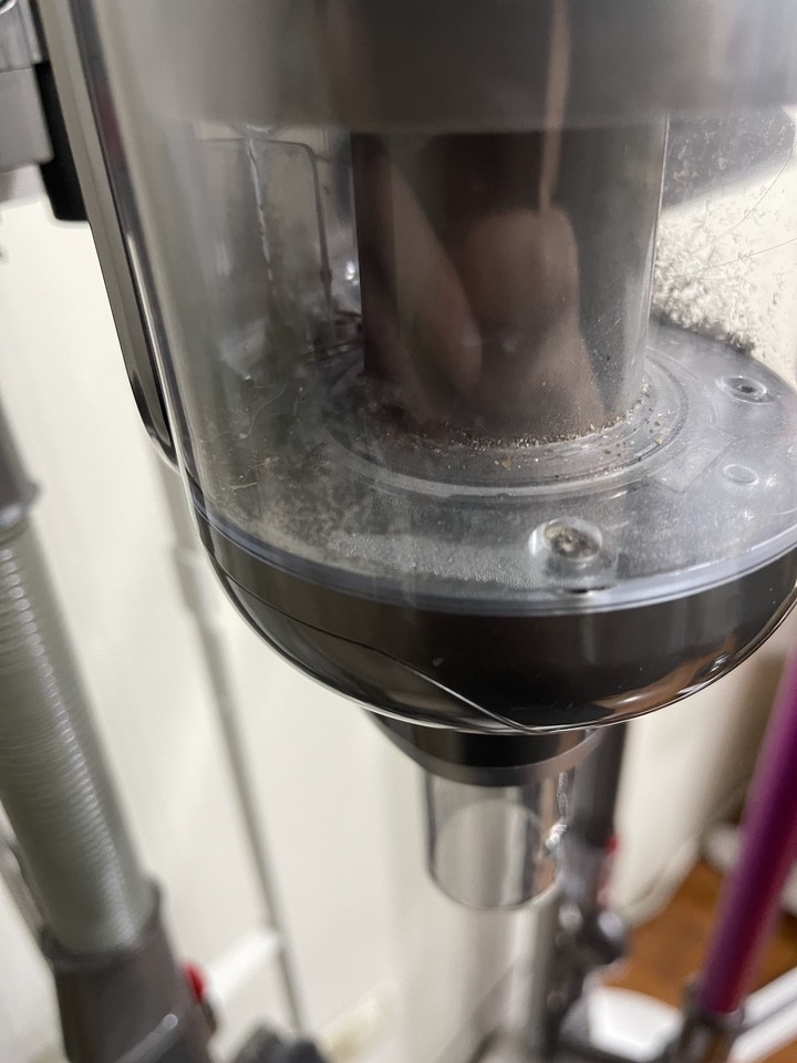 Dyson +好事多抹布+迪卡儂護膝 VS 小狗吸塵器