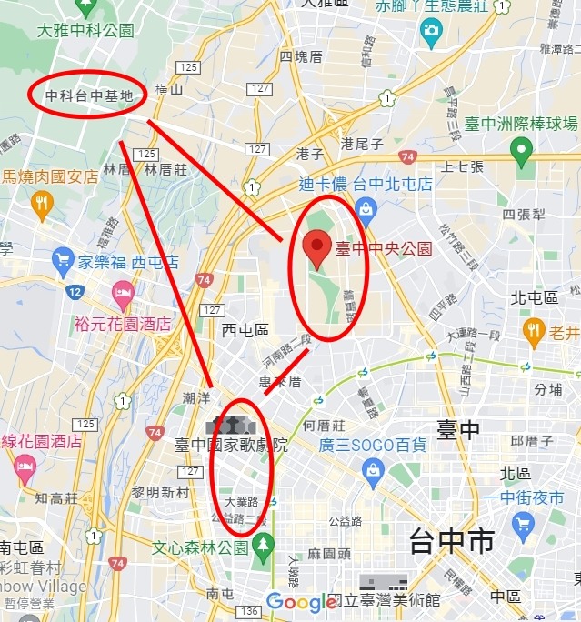 台中七期、中科、水湳「金三角」成形,水湳地位最具潛力