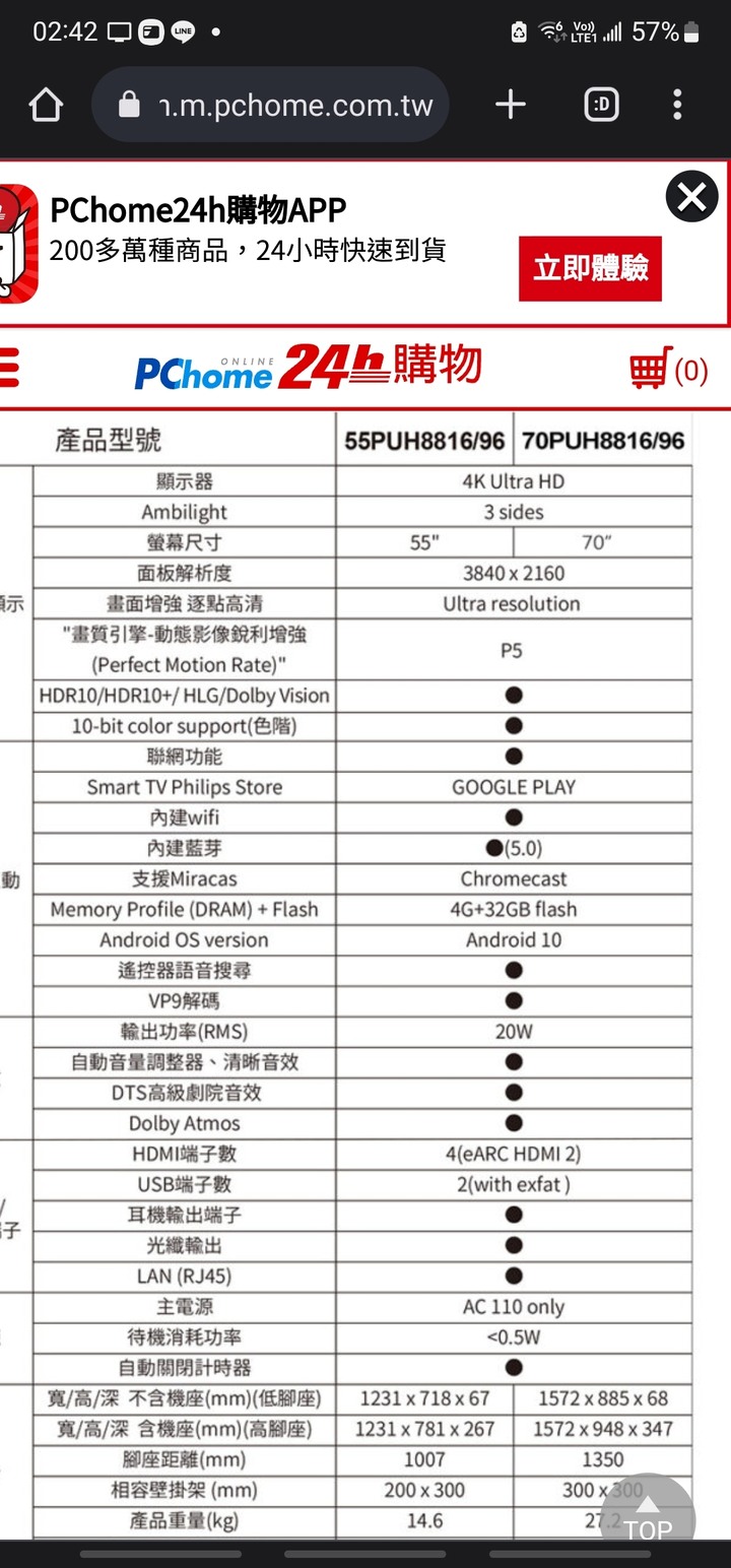 （以解惑）請教飛利浦8816系列 記憶體跟內存容量是否有問題？ps：飛利浦韌體修正速度很快！