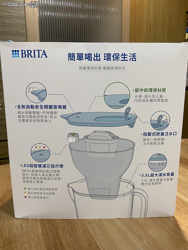 BRITA ecoStyle環保純淨濾水壺用芯過濾全家喝的每一滴水~簡單喝水也可以很安心
