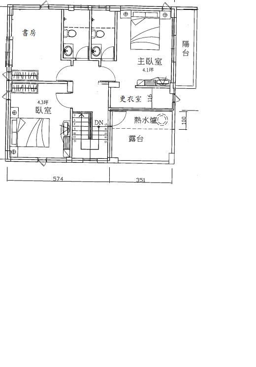 請教格局 四方型 (鄉下透天2樓格局)預售屋