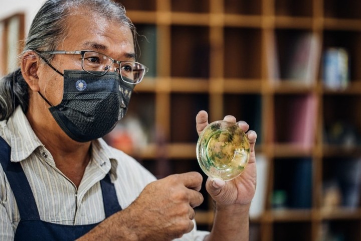 高雄玻璃再造工藝DIY體驗！切割.塑形變身裝置藝術品！