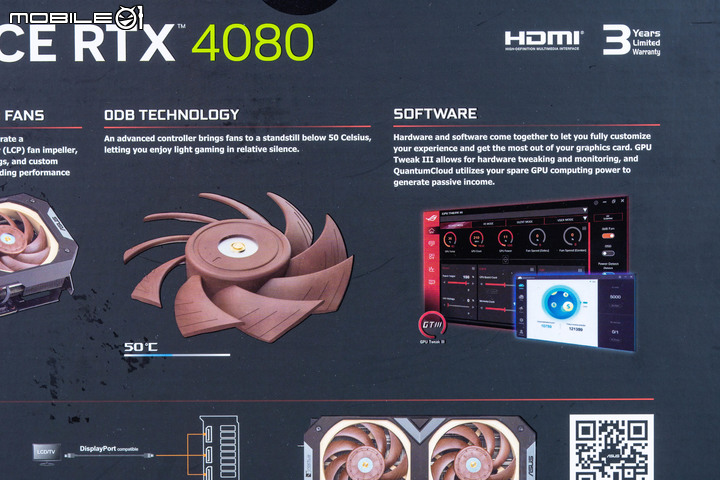 ASUS GeForce RTX 4080 Noctua OC Edition 顯示卡開箱實測 以驚人 4.3 Slot 身形達成冷靜高效能表現