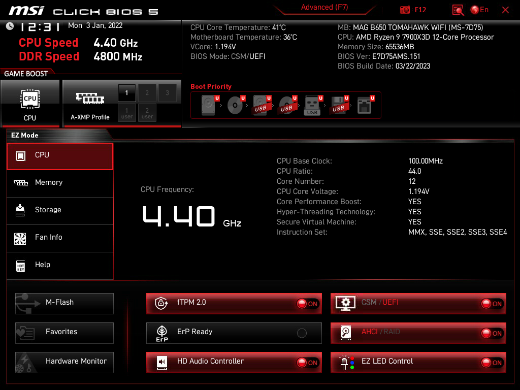 點我看大圖 MSI MAG B650 Tomahawk WiFi 主機板 帶有高階主機板MEM Try it 特性的中階主機板