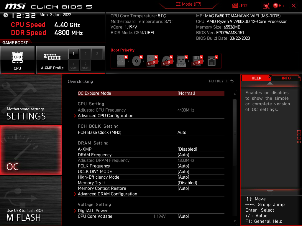 點我看大圖 MSI MAG B650 Tomahawk WiFi 主機板 帶有高階主機板MEM Try it 特性的中階主機板