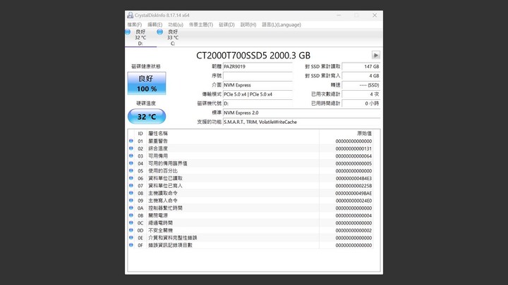 搶先體驗單條 12GB/s 的怪物，Micron Crucial T700 2TB，PCIe Gen5 x4 SSD
