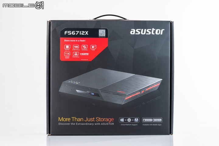 ASUSTOR FLASHSTOR 12 Pro FS6712X NAS 開箱實測 10G 網路搭配全 SSD 配置提供高速存取快感