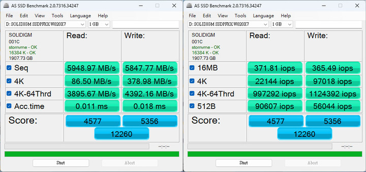 點我看大圖 SOLIDIGM P44 PRO PCIe Gen4 NVMe 2TB SSD開箱簡測