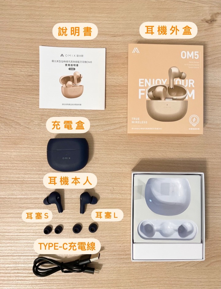 【開箱文】OMIX霧光美型 真無線藍牙耳機 OM5 高貴不貴平價頂配！