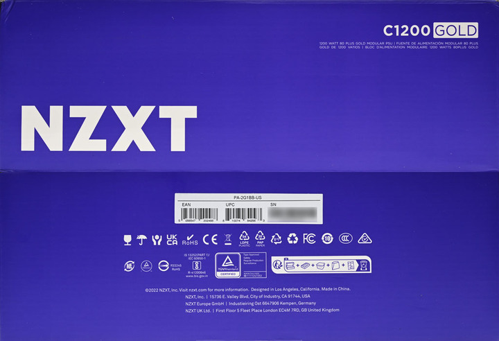 點我看大圖 NZXT C1200 GOLD 1200W金牌全模組化電源開箱