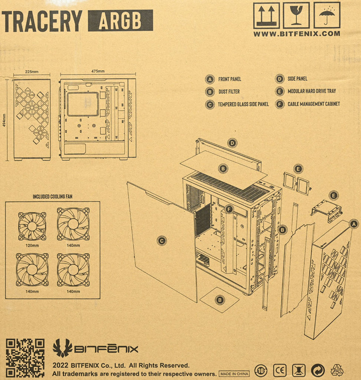 點我看大圖 Bitfenix Tracery ARGB機殼開箱