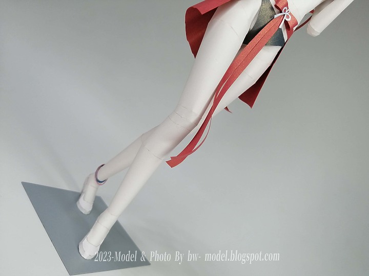 點我看大圖 原神 浮世笑百姿 八重神子 紙模型 製做 Genshin Impact Yae Miko ペーパークラフト