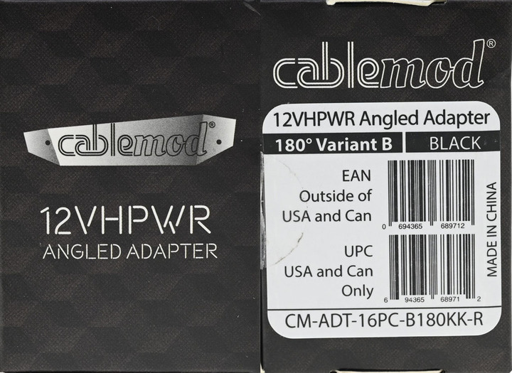 點我看大圖 CableMod 180度12VHPWR轉接頭(B款)開箱測試
