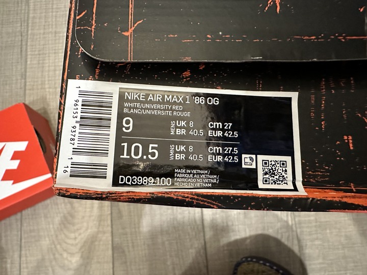 「開箱」Nike Air Max 1 '86 Big Bubble 運動鞋