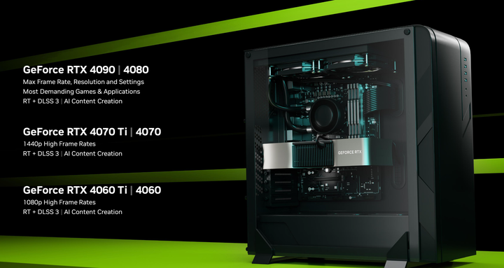 NVIDIA 推出 RTX 4060 Ti /RTX 4060 顯示卡 以 Ada 大快取設計提高 1080p 遊戲效能