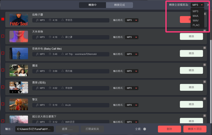 TuneFab YouTube Music 轉檔器 - 輕鬆將 YouTube Music 下載並轉檔無壓力搞定！