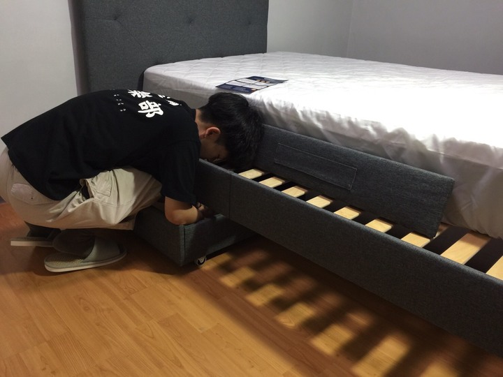 【開箱】灰色調房 德國emma北歐風收納床架開箱
