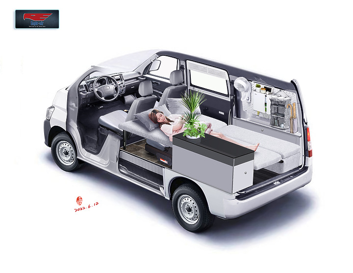 點我看大圖 TownAce VAN變造露營車重點整理