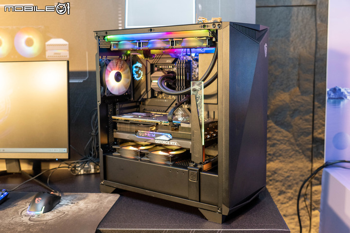 【Computex 2023】微星推出新款機殼與 AIO 水冷套件 應對顯示卡垂直安裝的熱量累積